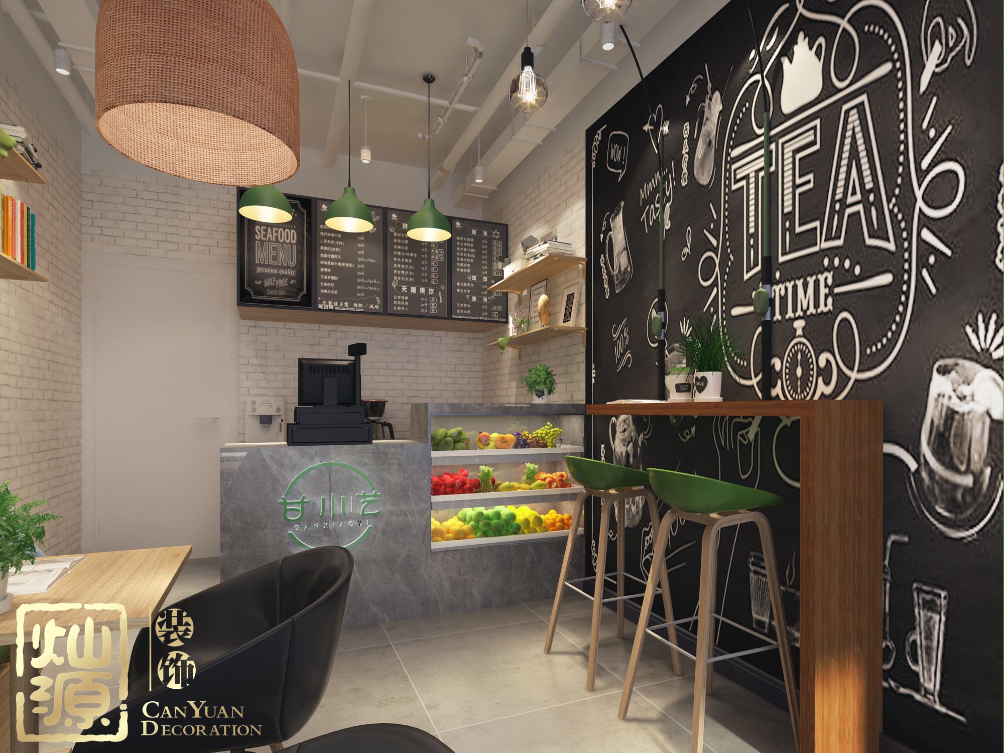 南寧奶茶店裝修參考圖 南寧奶茶店裝修參考圖