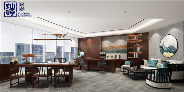 辦公室裝修中式風(fēng)格效果圖 辦公室裝修中式風(fēng)格效果圖